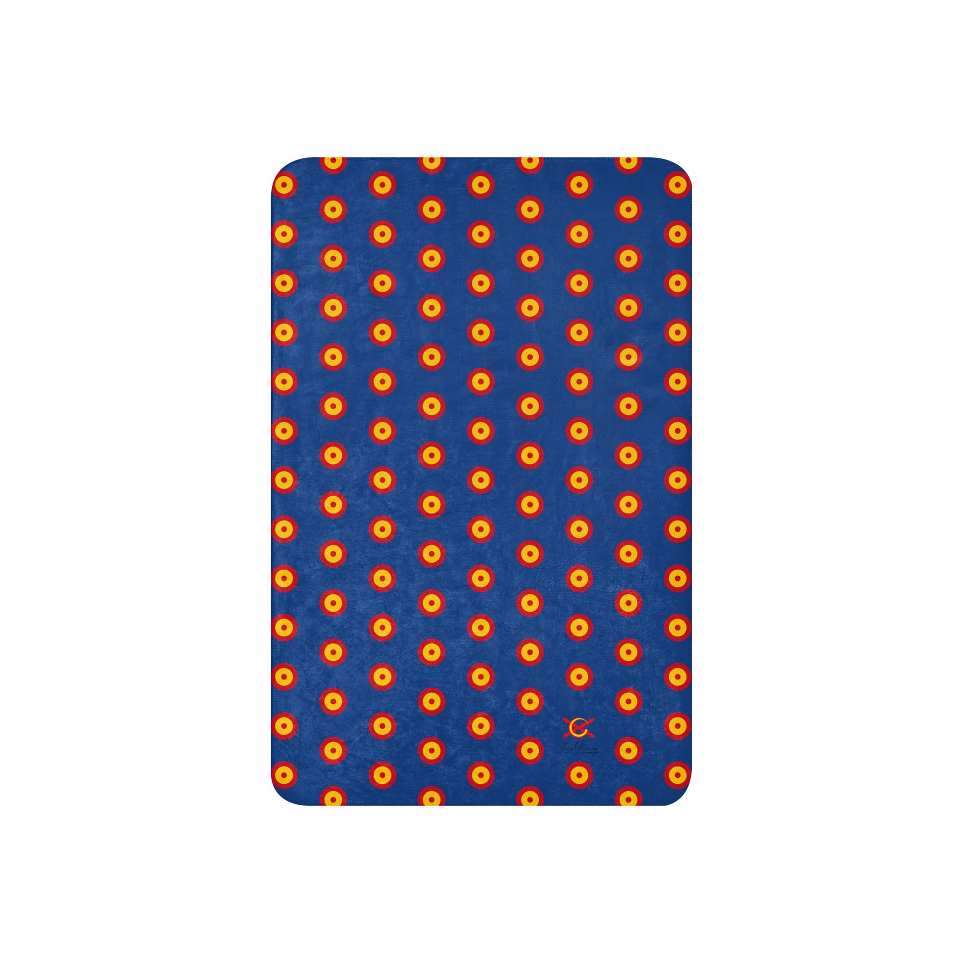 Manta sherpa Escarapela Azul - LaFlamencadeBorgoña