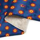 Manta sherpa Escarapela Azul - LaFlamencadeBorgoña