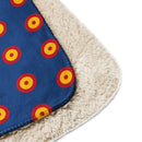 Manta sherpa Escarapela Azul - LaFlamencadeBorgoña