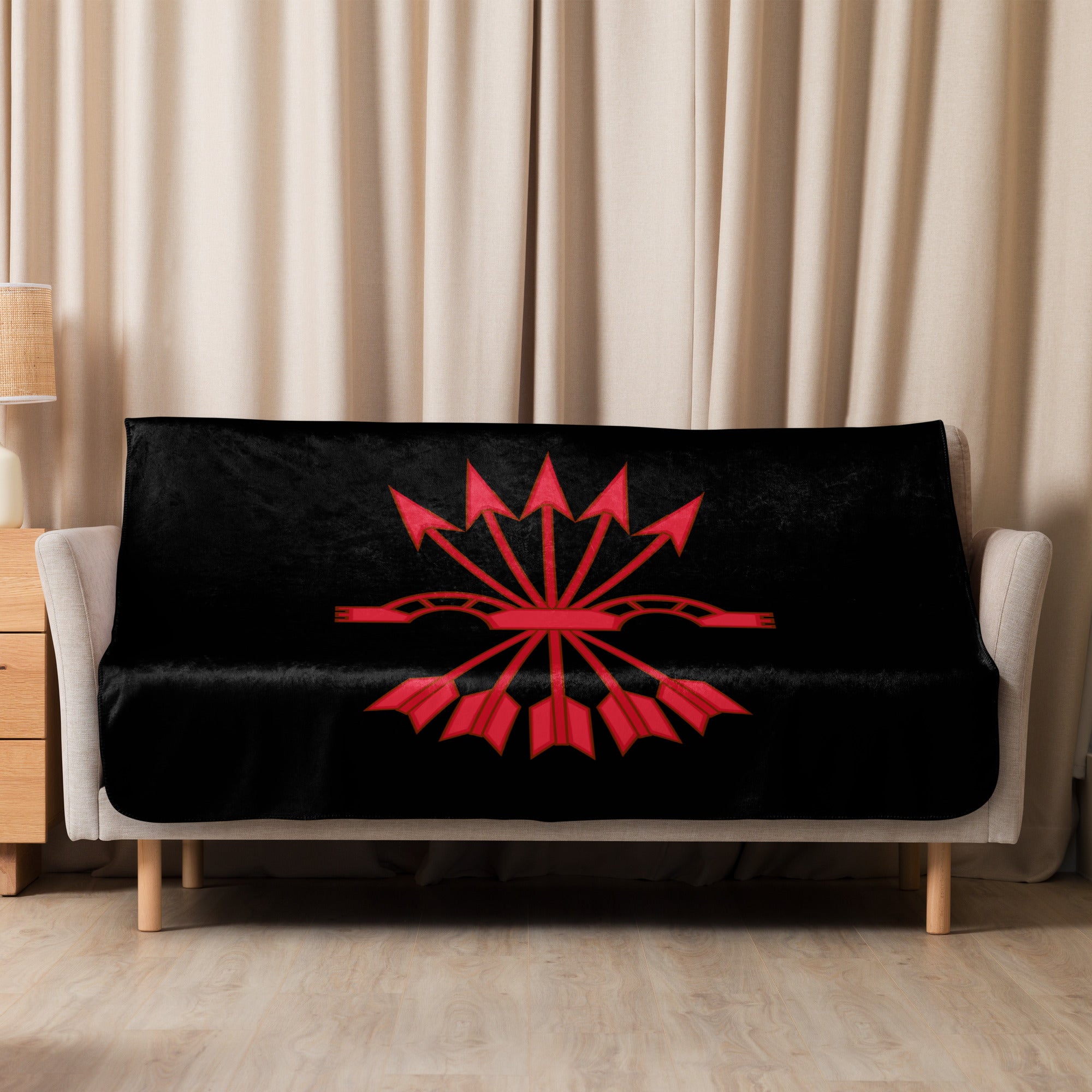 Comprar Manta sherpa Falange española Bandera España La Flamenca de Borgoña Patricia Muñoz VOX