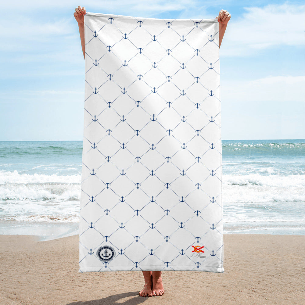 Comprar Toalla anclas azules - Colección Alta Mar V Bandera España La Flamenca de Borgoña Patricia Muñoz VOX