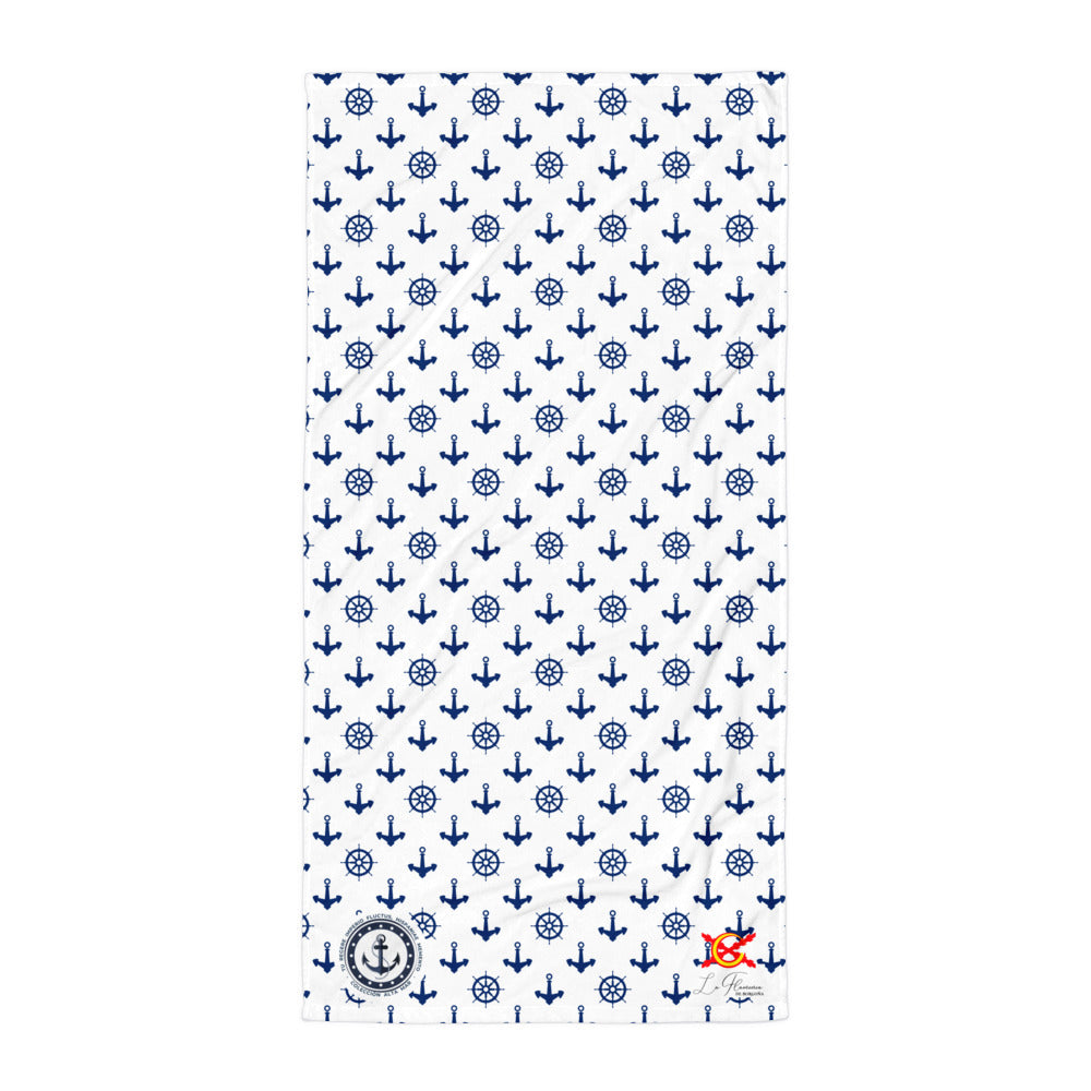 Comprar Toalla Anclas - Colección Alta Mar II Bandera España La Flamenca de Borgoña Patricia Muñoz VOX