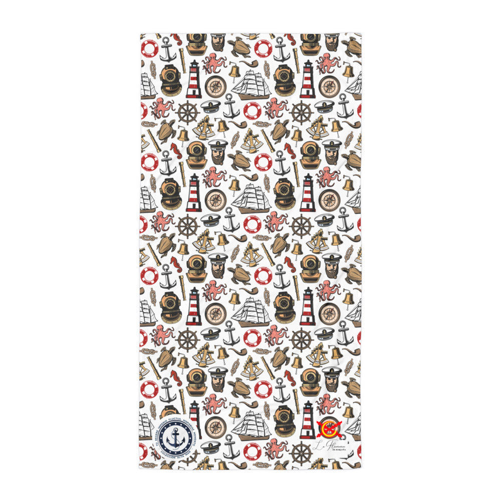 Comprar Toalla iconos del mar - Colección Alta Mar IV Bandera España La Flamenca de Borgoña Patricia Muñoz VOX