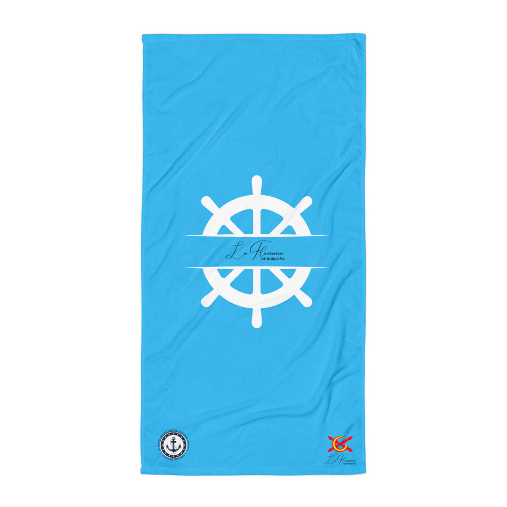 Toalla azul - Colección Alta Mar VI - LaFlamencadeBorgoña