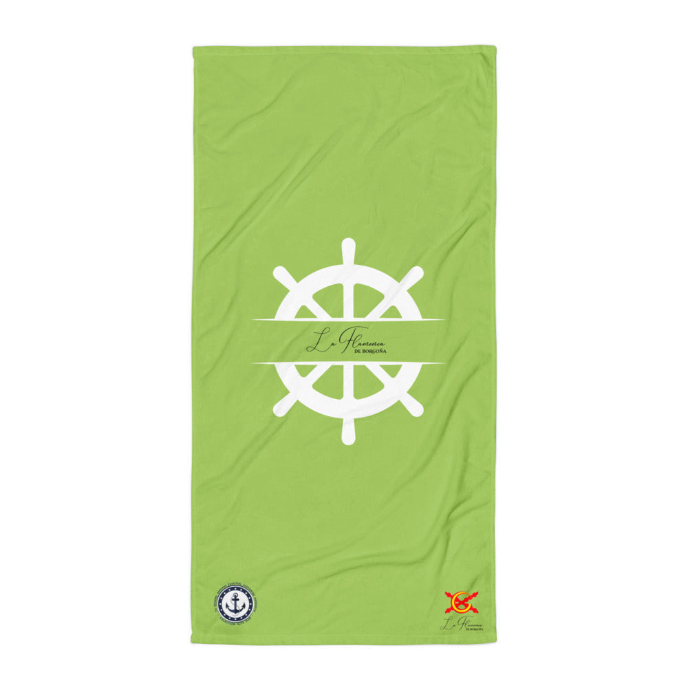 Toalla verde - Colección Alta Mar VIII - LaFlamencadeBorgoña