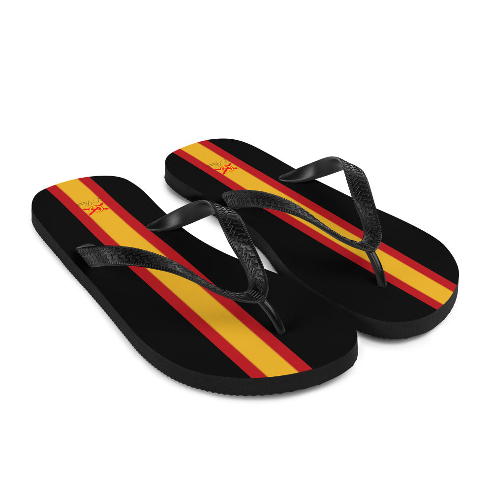 Comprar Chanclas Bandera de España negras Bandera España La Flamenca de Borgoña Patricia Muñoz VOX