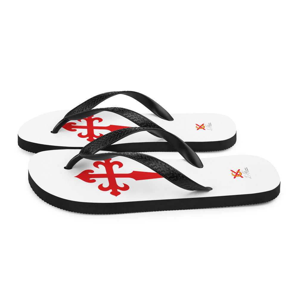 Comprar Chanclas Cruz de Santiago Bandera España La Flamenca de Borgoña Patricia Muñoz VOX