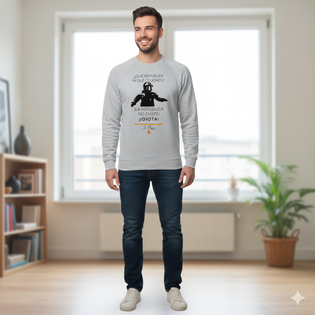 Sudadera niño Mosso "La república no existe, idiota" - OFERTA