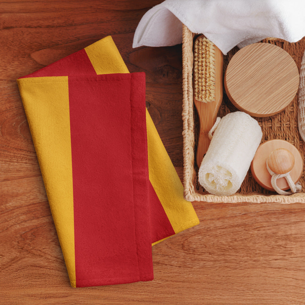 Handtuch mit spanischer Flagge