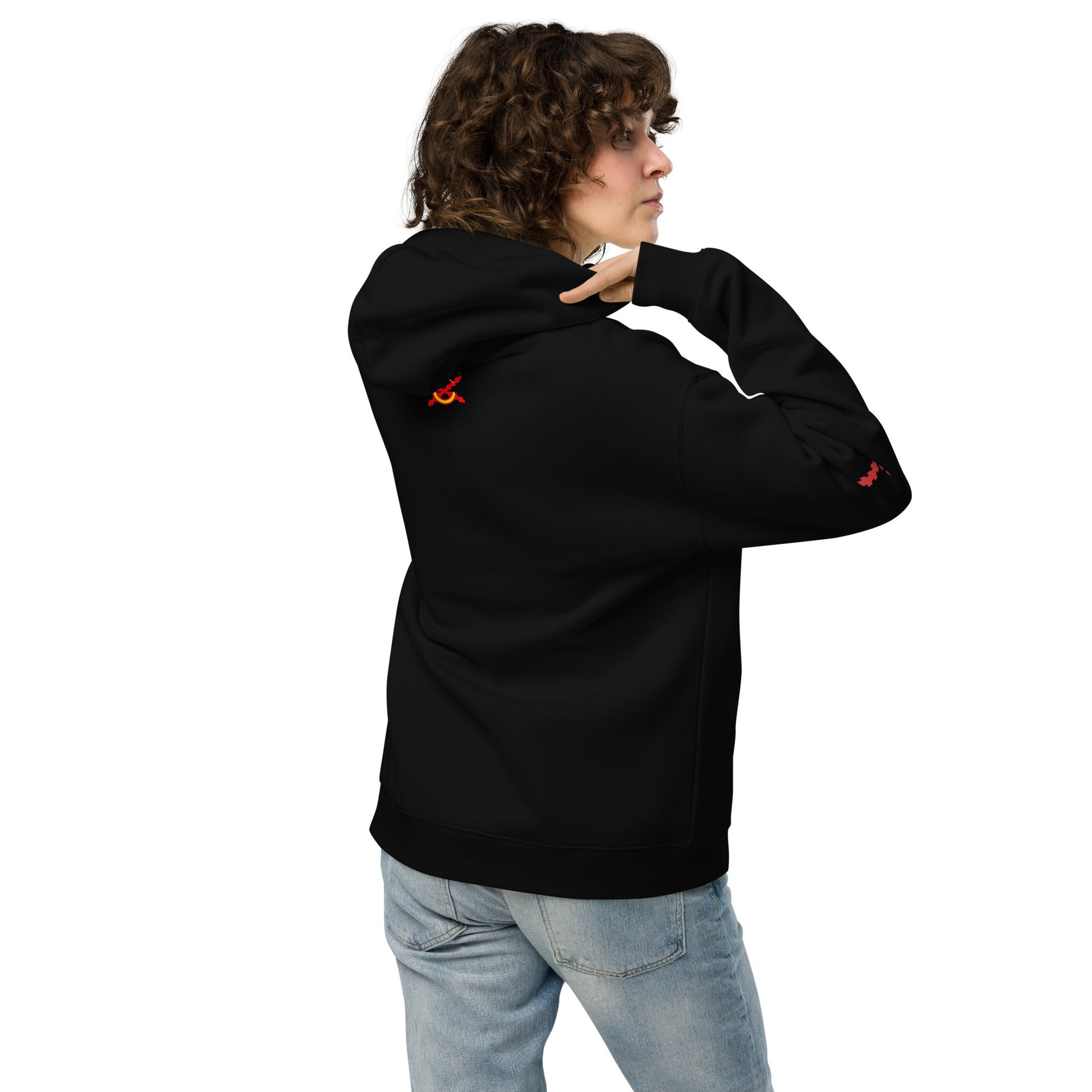 Sudadera Cruz de Borgoña oversize unisex - LaFlamencadeBorgoña