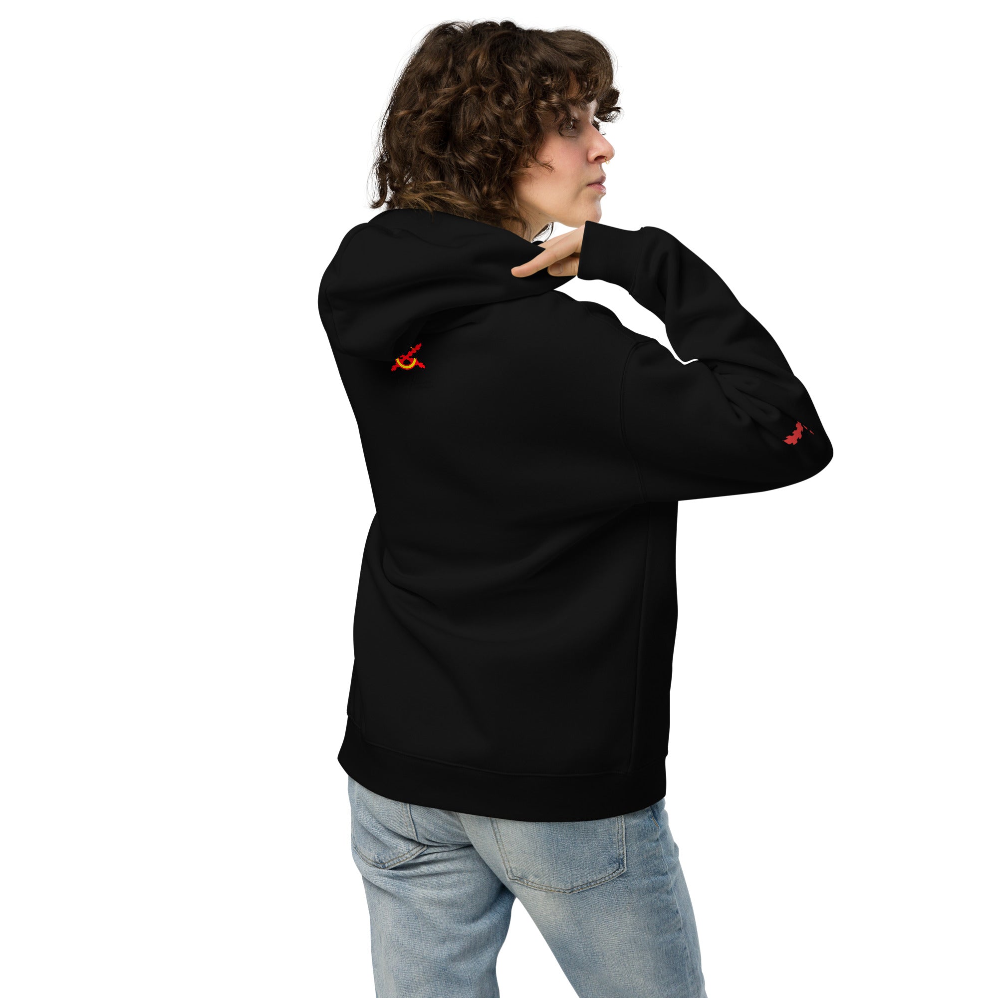Sudadera Cruz de Borgoña oversize unisex - LaFlamencadeBorgoña