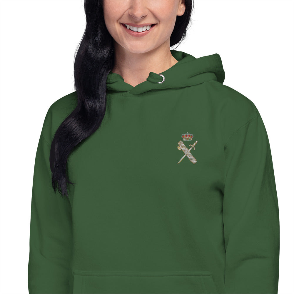 Comprar Sudadera Guardia Civil con capucha unisex (muchos colores) Bandera España La Flamenca de Borgoña Patricia Muñoz VOX