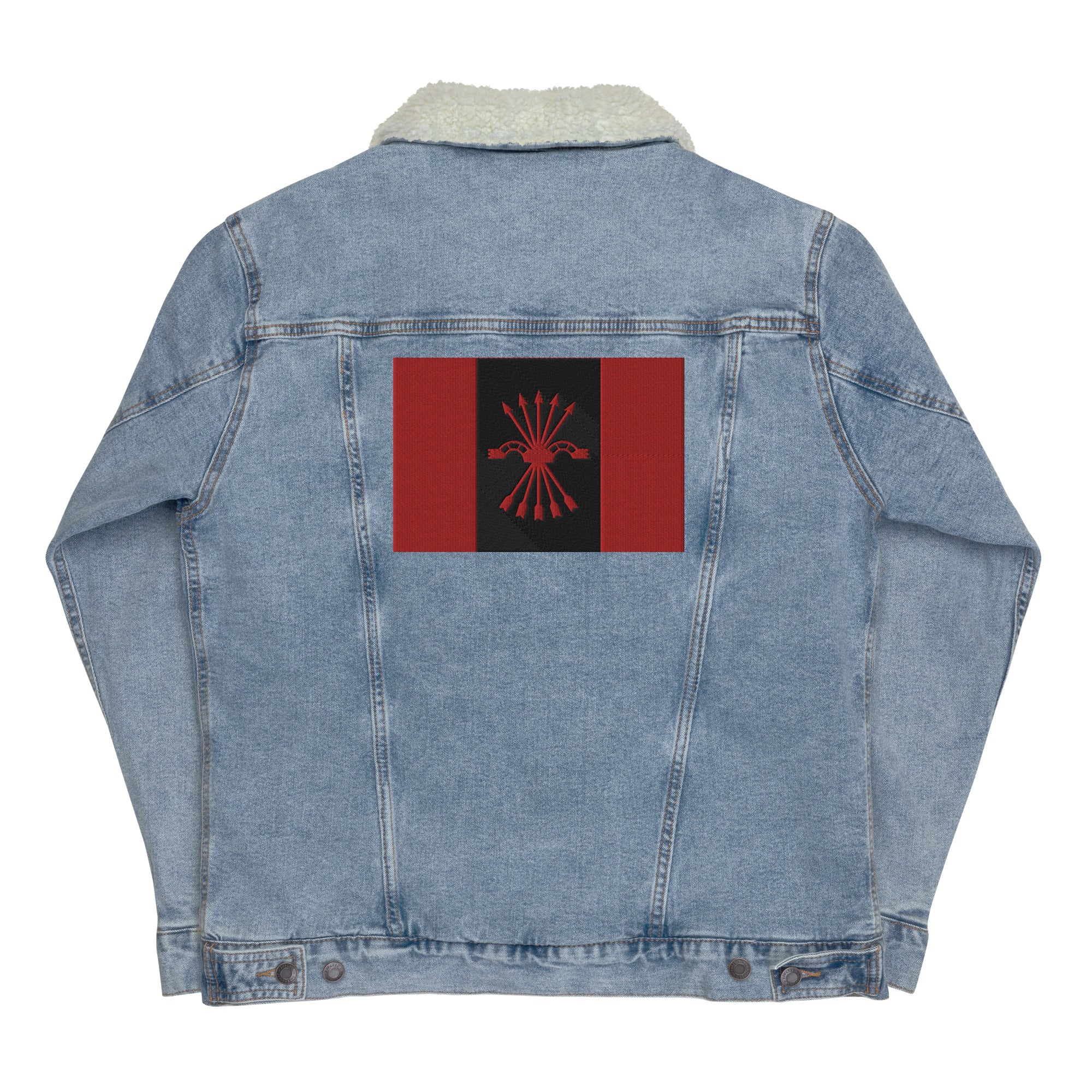 Chaqueta vaquera borreguillo unisex Falange Española - LaFlamencadeBorgoña