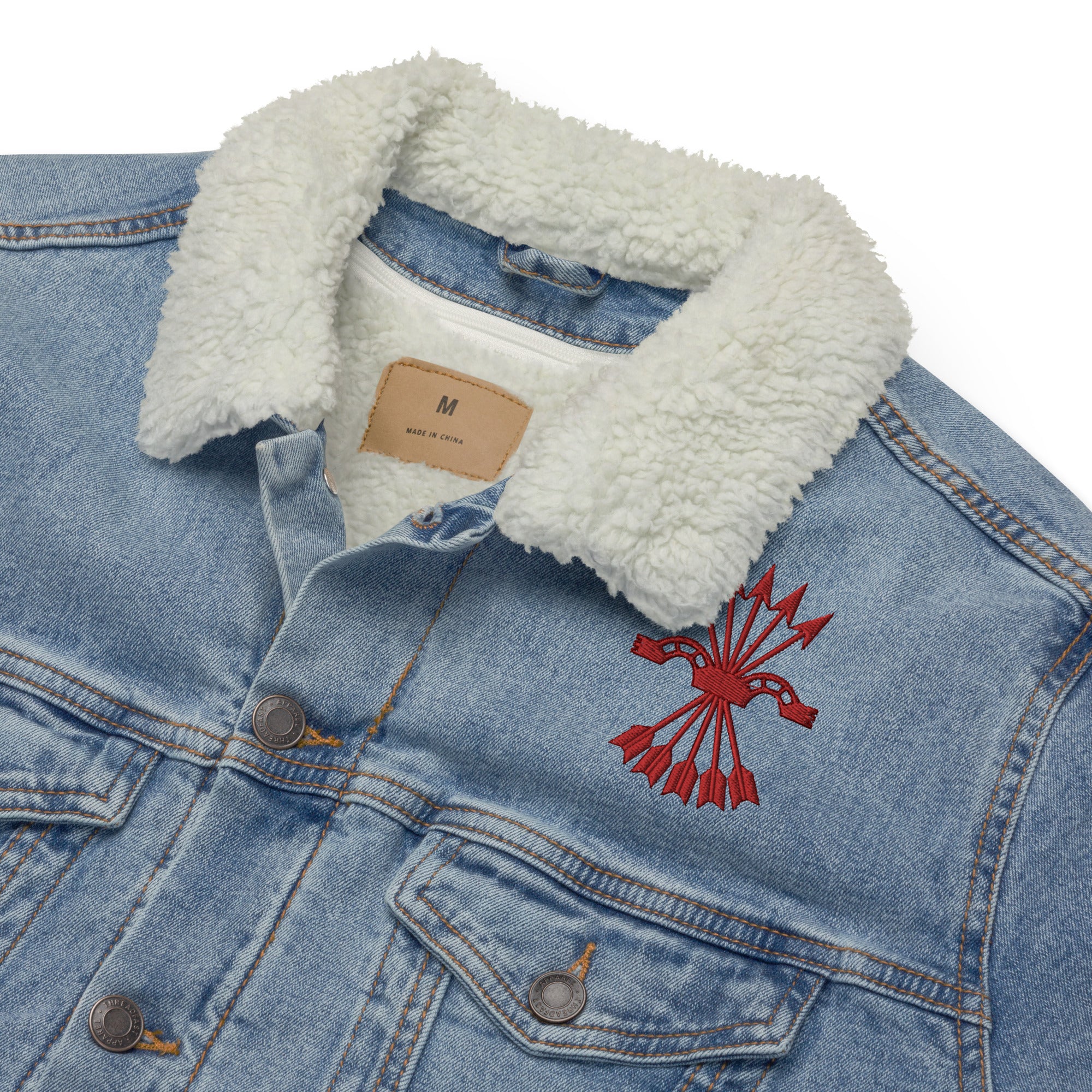 Chaqueta vaquera borreguillo unisex Falange Española - LaFlamencadeBorgoña