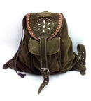 Zurrón Bandera España verde serraje - LaFlamencadeBorgoña