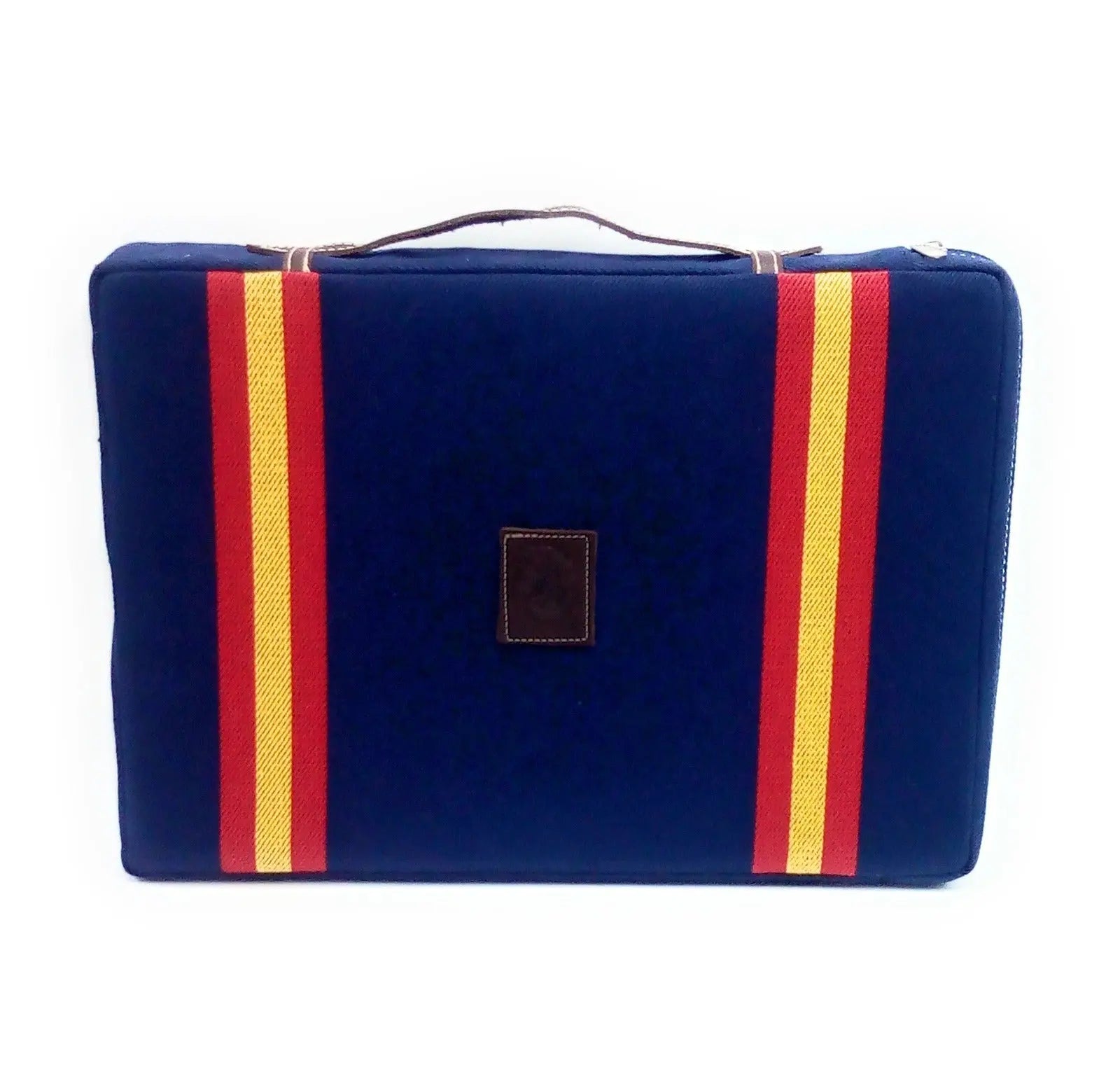 Comprar Almohadilla taurina azul con dos Banderas España Bandera España La Flamenca de Borgoña Patricia Muñoz VOX