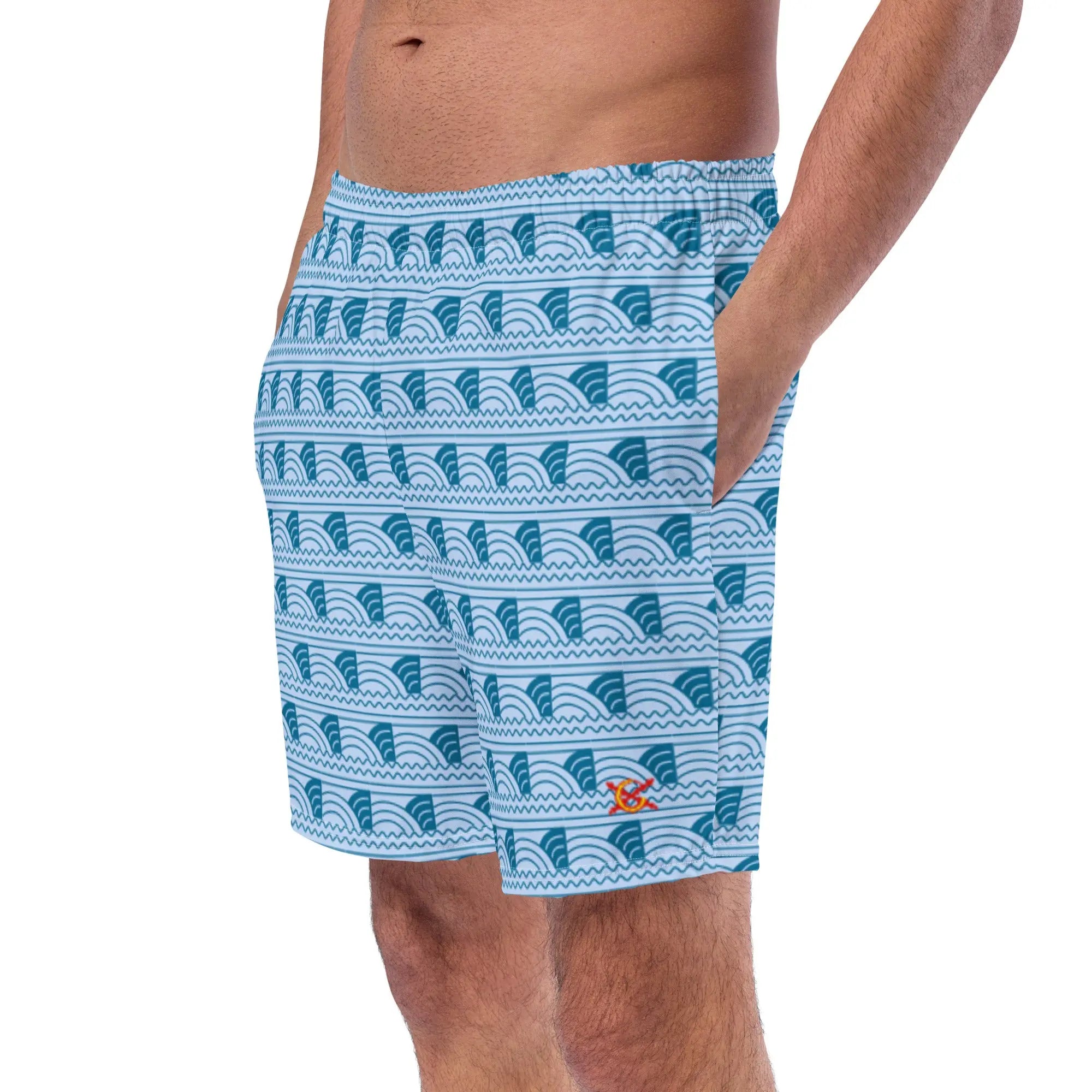 Comprar Bañador Azul olas hombre Bandera España La Flamenca de Borgoña Patricia Muñoz VOX