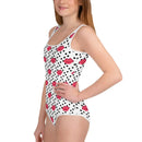 Comprar Bañador Besos niña adolescente Bandera España La Flamenca de Borgoña Patricia Muñoz VOX