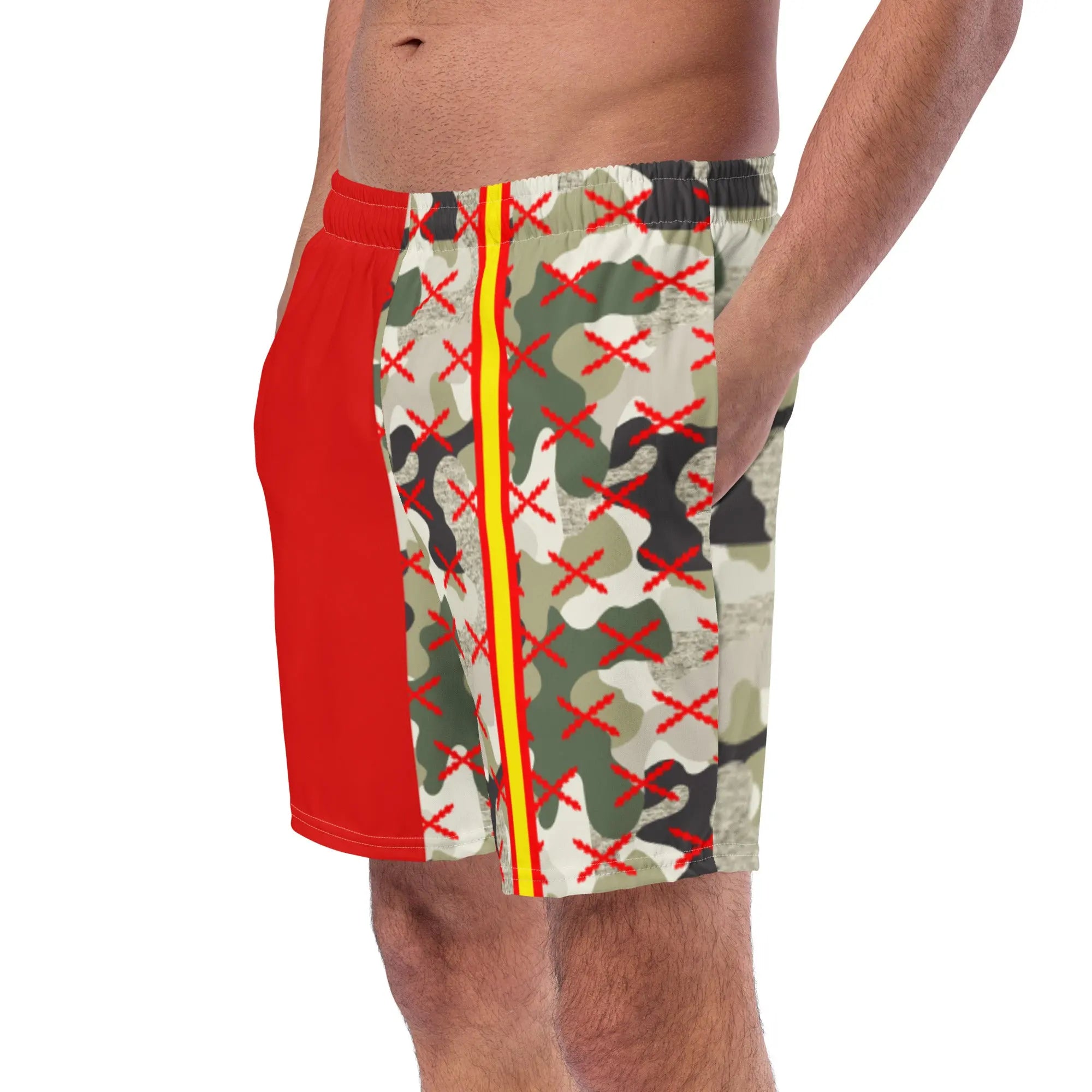 Comprar Bañador Camuflaje Cruz de Borgoña hombre Bandera España La Flamenca de Borgoña Patricia Muñoz VOX