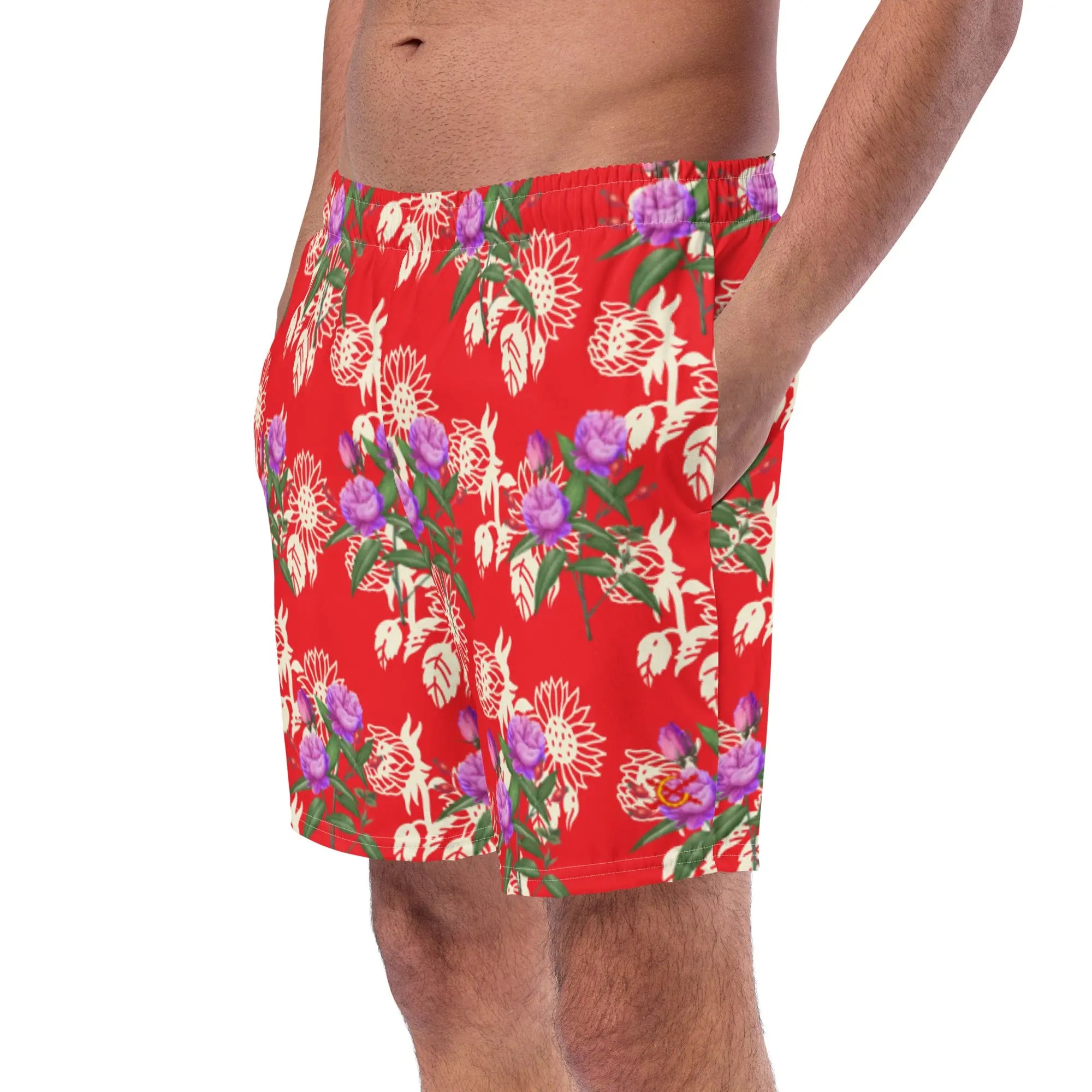 Comprar Bañador Floreado hombre Bandera España La Flamenca de Borgoña Patricia Muñoz VOX