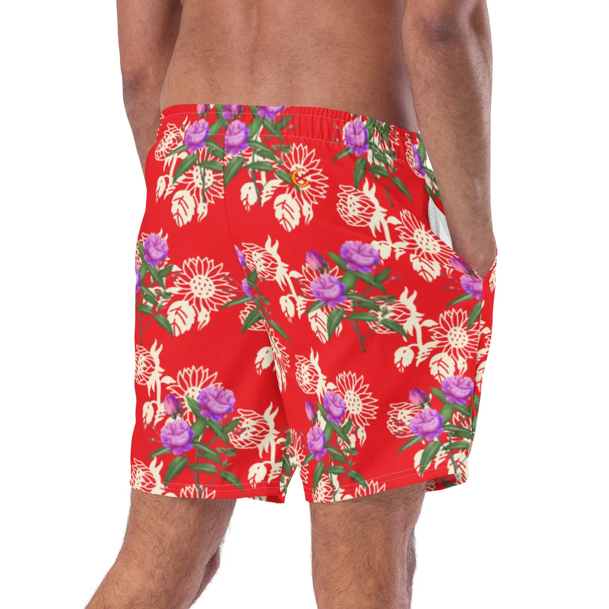 Comprar Bañador Floreado hombre Bandera España La Flamenca de Borgoña Patricia Muñoz VOX