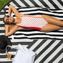 Comprar Bañador Mujer Bandera España y Cruz Borgoña Bandera España La Flamenca de Borgoña Patricia Muñoz VOX