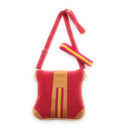 Comprar Bandolera serraje rojo doble asa bandera vertical Bandera España La Flamenca de Borgoña Patricia Muñoz VOX