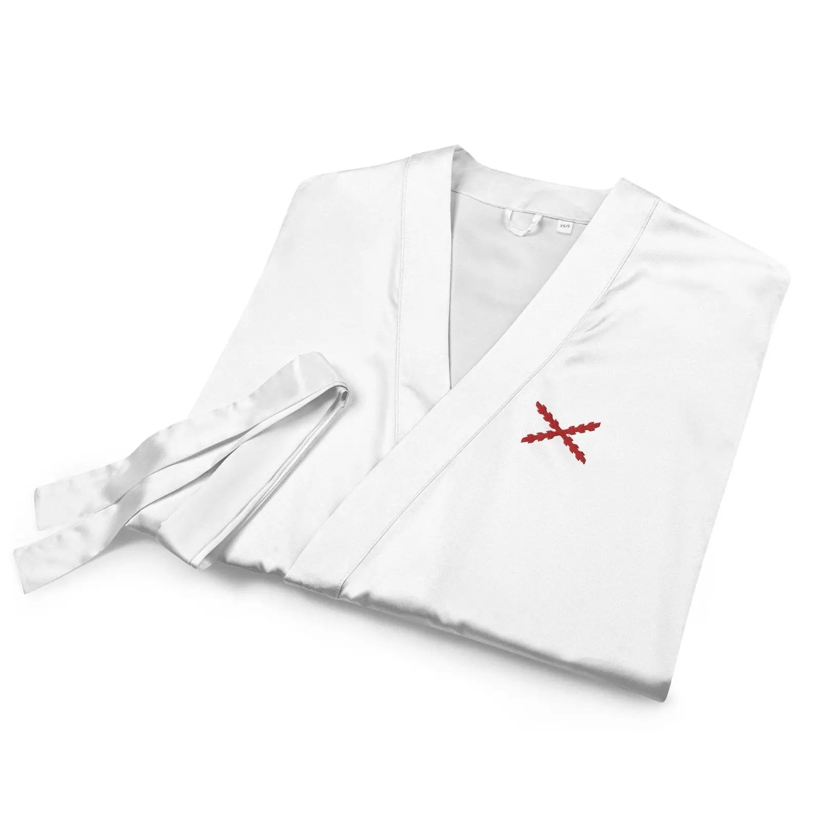 Comprar Bata de satén Cruz de Borgoña Bandera España La Flamenca de Borgoña Patricia Muñoz VOX