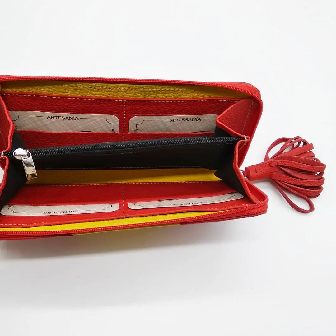 Comprar Billetera mujer bandera de España Bandera España La Flamenca de Borgoña Patricia Muñoz VOX