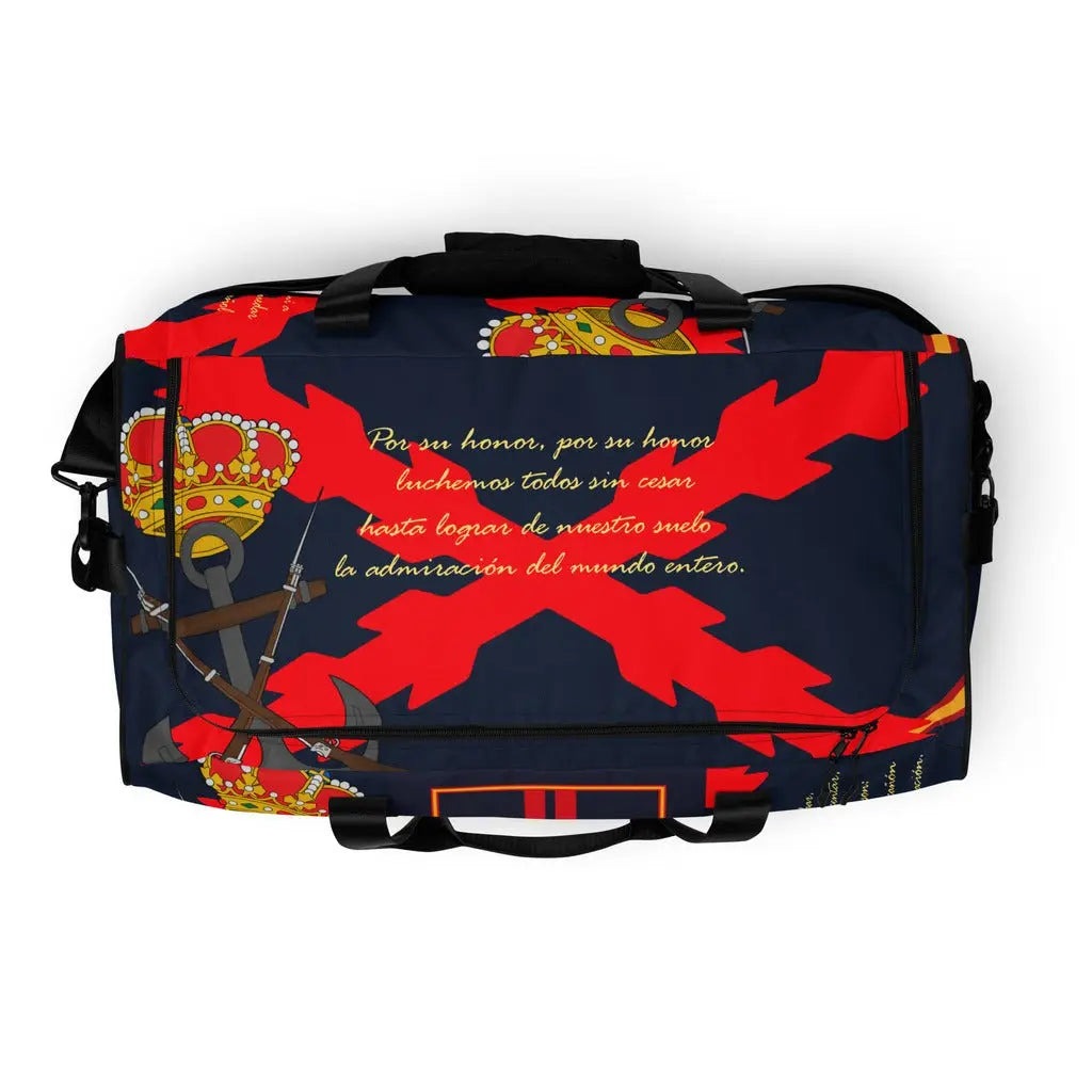 Comprar Bolsa de deporte Infantería de Marina Bandera España La Flamenca de Borgoña Patricia Muñoz VOX