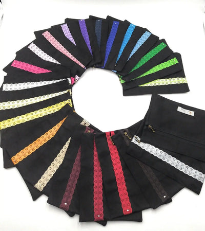 Bolsa neceser FFP2 cremallera encaje