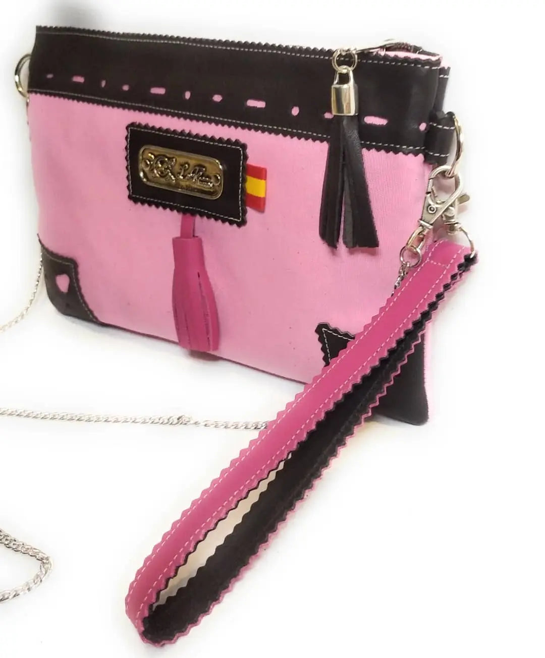 Comprar Bolso Bandera España Rosa Bandera España La Flamenca de Borgoña Patricia Muñoz VOX