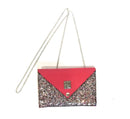 Comprar Bolso Brillo Rojo TRIPLE posición Bandera España La Flamenca de Borgoña Patricia Muñoz VOX