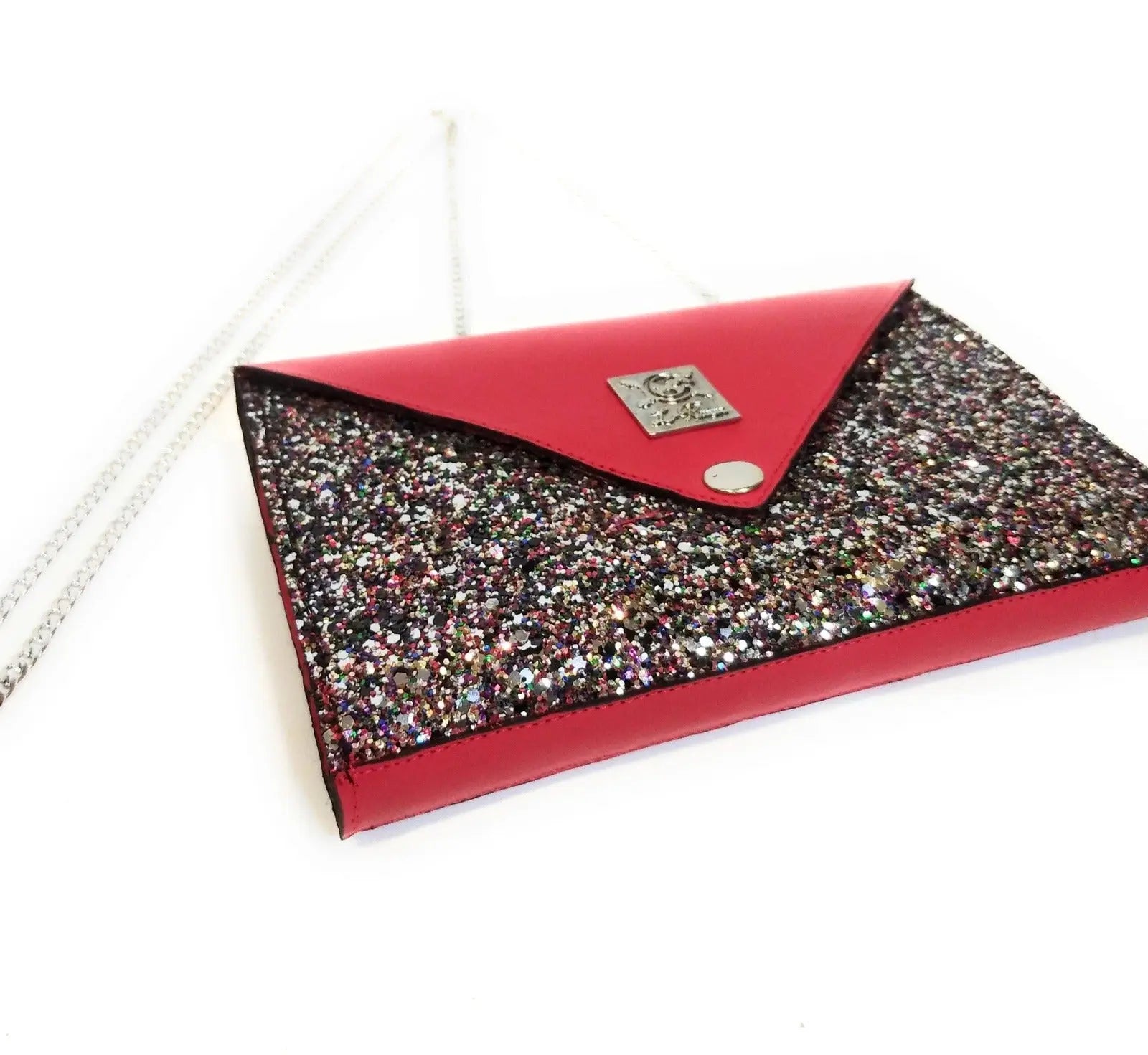 Comprar Bolso Brillo Rojo TRIPLE posición Bandera España La Flamenca de Borgoña Patricia Muñoz VOX