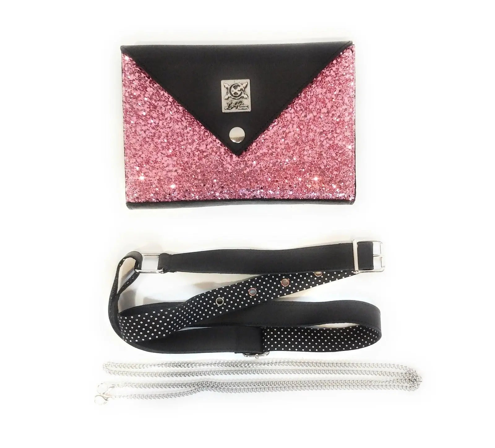 Comprar Bolso Brillo Rosa TRIPLE posición Bandera España La Flamenca de Borgoña Patricia Muñoz VOX