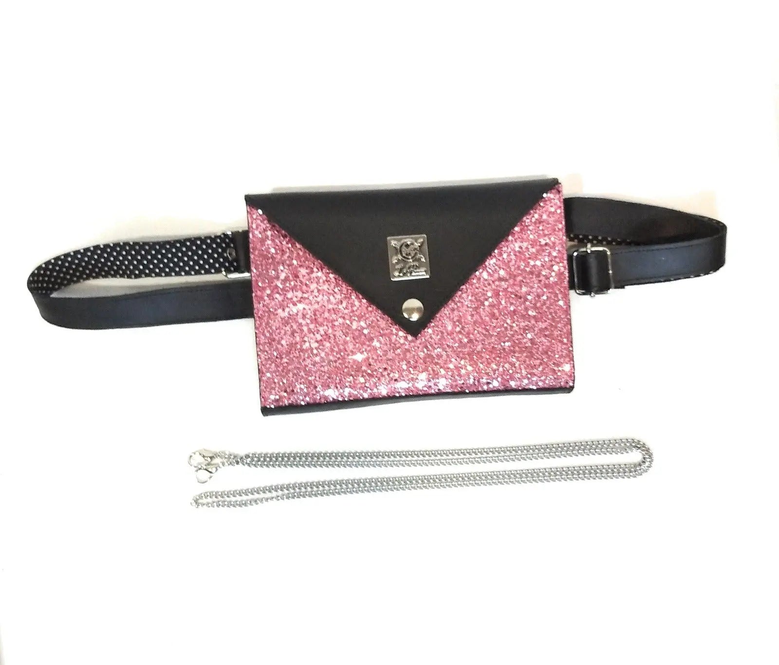 Comprar Bolso Brillo Rosa TRIPLE posición Bandera España La Flamenca de Borgoña Patricia Muñoz VOX