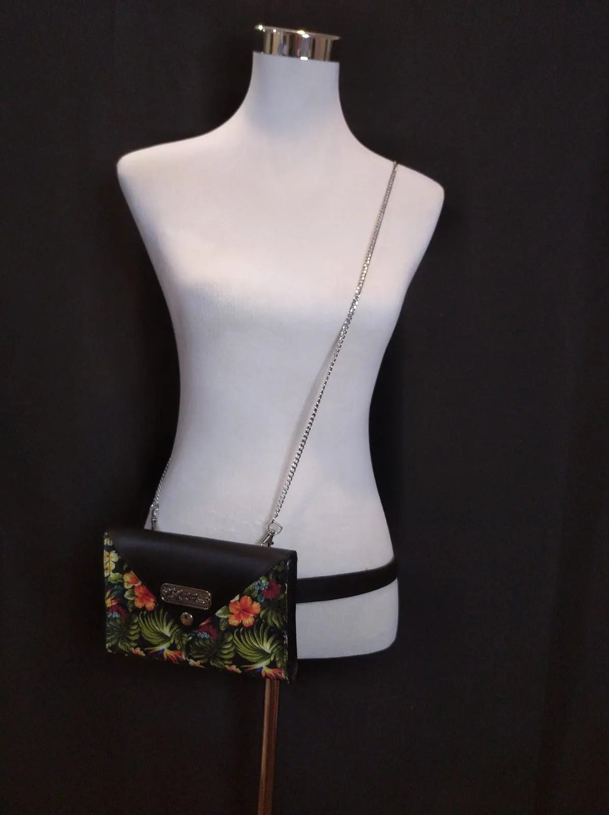 Comprar Bolso TRIPLE posición Flores Bandera España La Flamenca de Borgoña Patricia Muñoz VOX