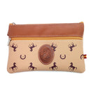 Comprar Bolso de mano en piel dibujo caballo Bandera España La Flamenca de Borgoña Patricia Muñoz VOX