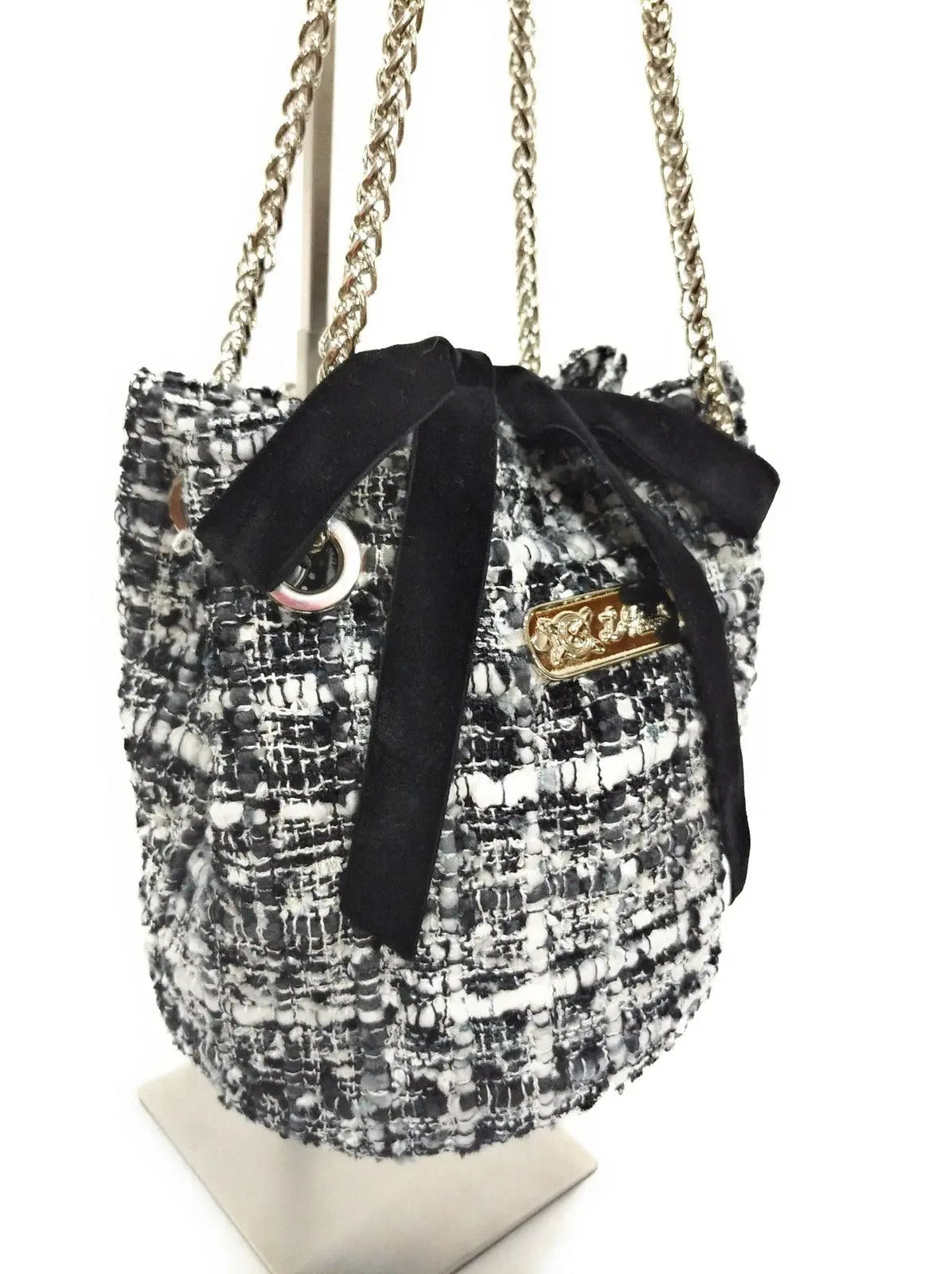 Comprar Bolso saco bombonera Channel "NYC" Bandera España La Flamenca de Borgoña Patricia Muñoz VOX