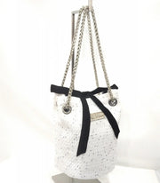 Comprar Bolso saco bombonera Channel "París" Bandera España La Flamenca de Borgoña Patricia Muñoz VOX