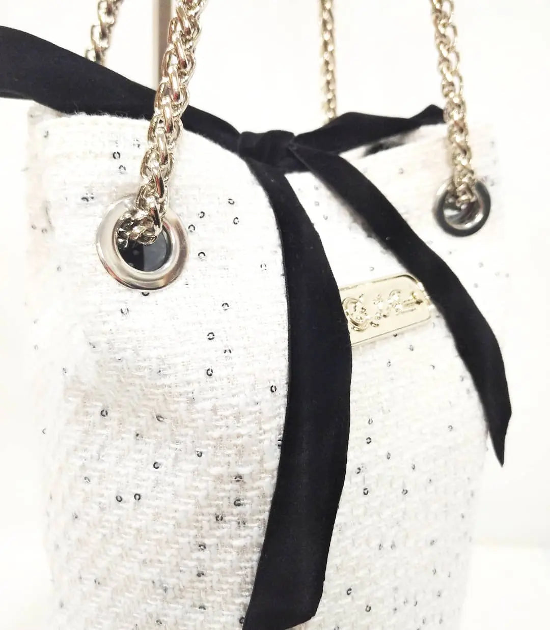 Comprar Bolso saco bombonera Channel "París" Bandera España La Flamenca de Borgoña Patricia Muñoz VOX