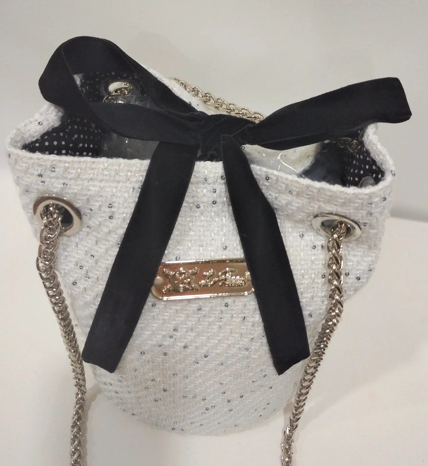 Comprar Bolso saco bombonera Channel "París" Bandera España La Flamenca de Borgoña Patricia Muñoz VOX