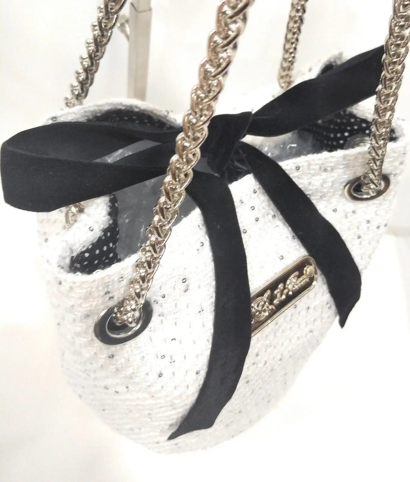 Comprar Bolso saco bombonera Channel "París" Bandera España La Flamenca de Borgoña Patricia Muñoz VOX