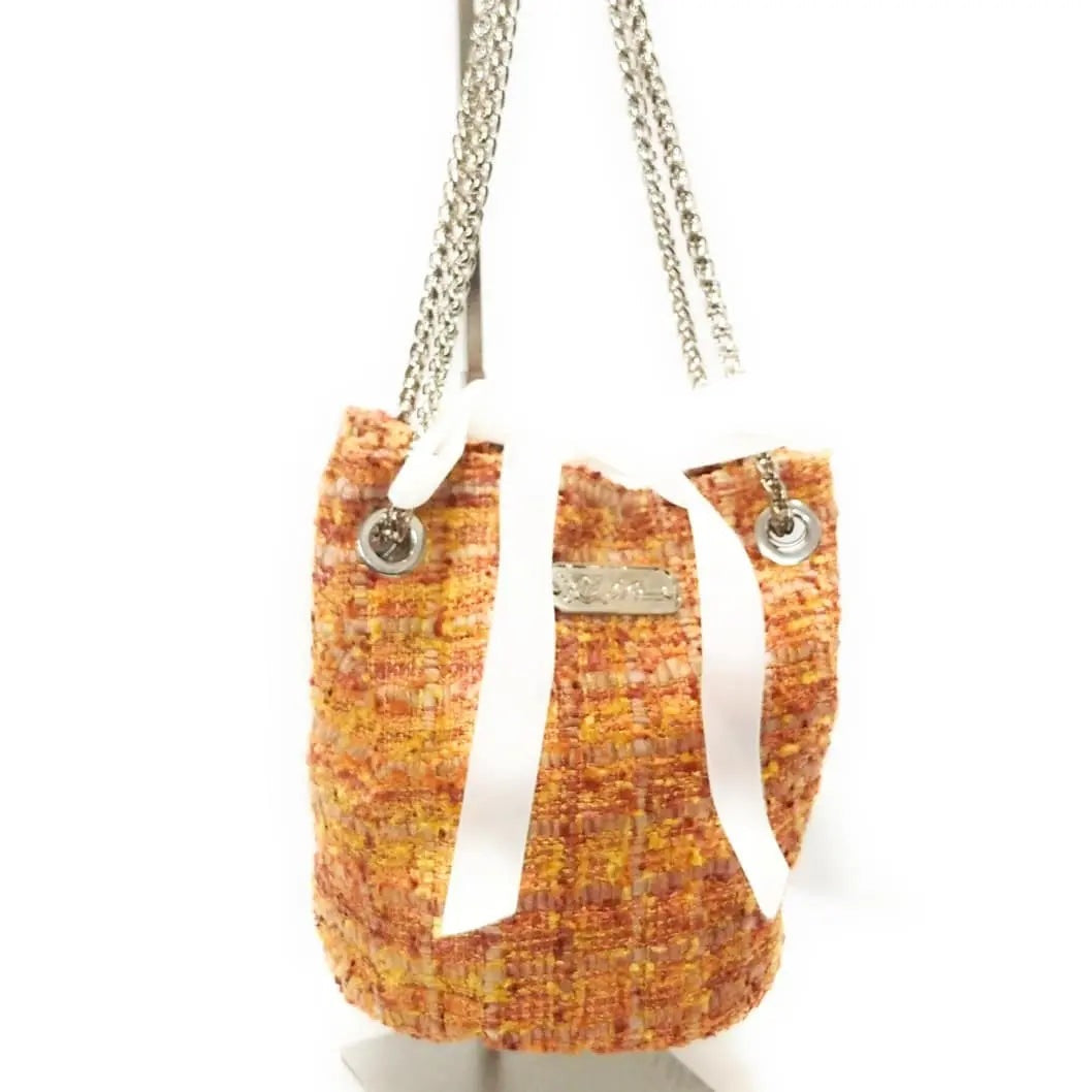 Comprar Bolso saco bombonera Channel Calabaza Bandera España La Flamenca de Borgoña Patricia Muñoz VOX