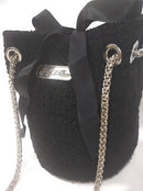 Comprar Bolso saco bombonera Channel borreguito "Night Club" Bandera España La Flamenca de Borgoña Patricia Muñoz VOX