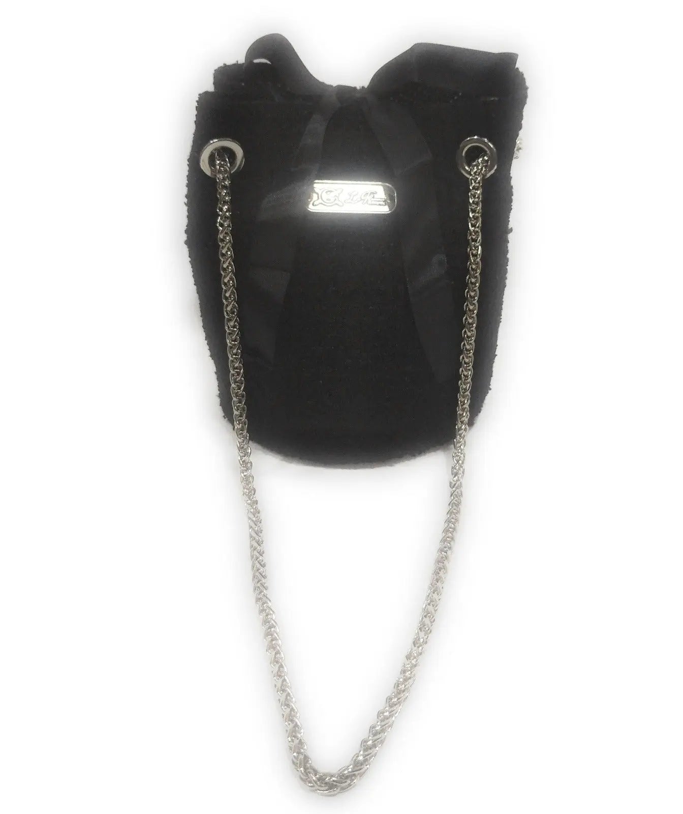 Comprar Bolso saco bombonera Channel borreguito "Night Club" Bandera España La Flamenca de Borgoña Patricia Muñoz VOX