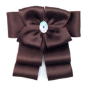 Comprar Broche para cuello camisa de mujer en Marrón chocolate Bandera España La Flamenca de Borgoña Patricia Muñoz VOX