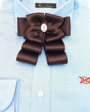 Comprar Broche para cuello camisa de mujer en Marrón chocolate Bandera España La Flamenca de Borgoña Patricia Muñoz VOX