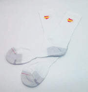 Comprar Calcetines bandera España Blanco Trazo 40-45 Bandera España La Flamenca de Borgoña Patricia Muñoz VOX