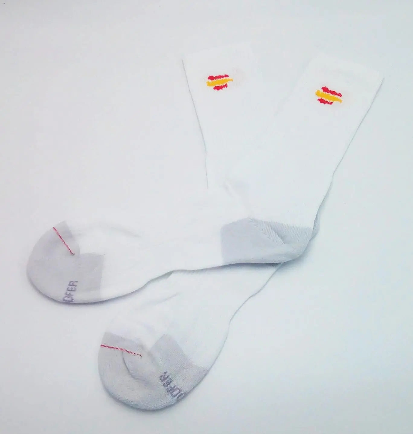 Comprar Calcetines bandera España Blanco Trazo 40-45 Bandera España La Flamenca de Borgoña Patricia Muñoz VOX